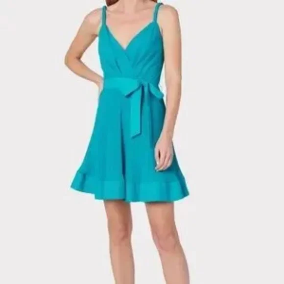 Milly | Dresses | Nwt Milly Livy Pleated Mini Dress Teal Size 6 | Poshmark